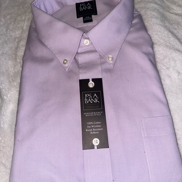 Purple dress up shirt 👔  not worn Jos.A.Bank - Picture 6 of 8
